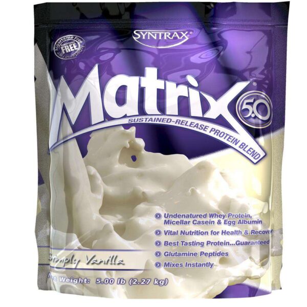 Syntrax - Matrix 5.0 Protein Powder - Merely Vanilla - 5lb Bag