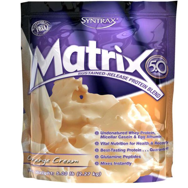 Syntrax - Matrix 5.0 Protein Powder - Orange Cream - 5lb Bag