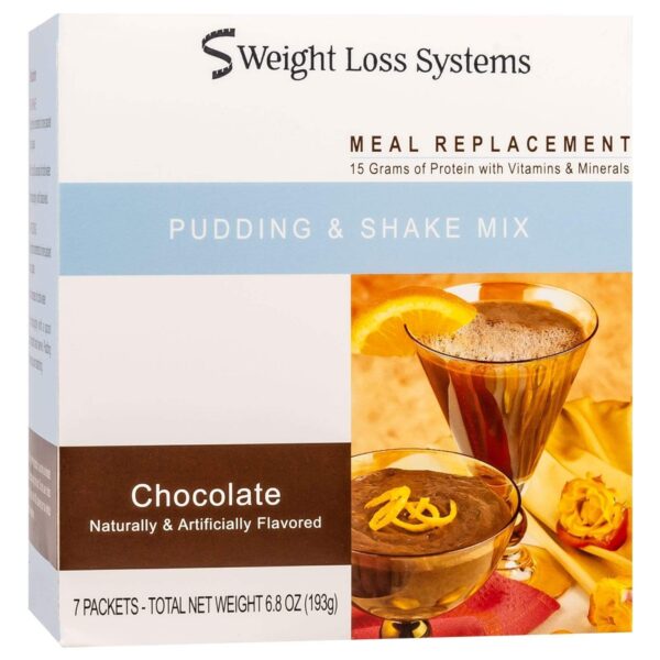 Weight Loss Systems Pudding & Shake - Chocolate - 7/Box
