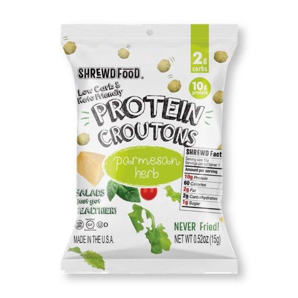 Shrewd Meals - Protein Croutons - Parmesan Herb - 1 Bag