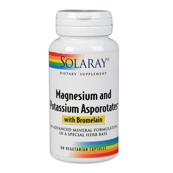 Magnesium and Potassium Asporotates, 60 Caps by Solaray