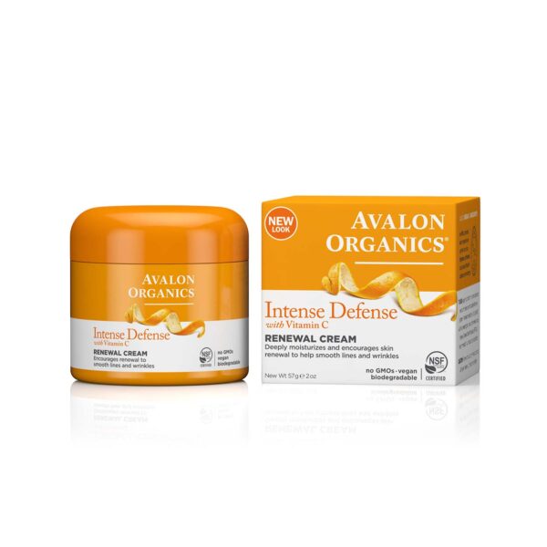 Avalon Organics Intense Defense Vitamin C Renewal Cream 2Oz