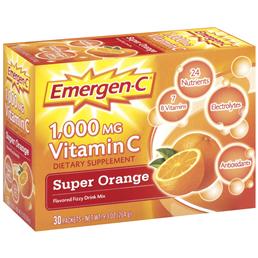Emergen-C Vitamin C 1000Mg - Super Orange 30 Pack