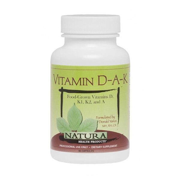 Natura Health Products Vitamin D-A-K 60 Capsules