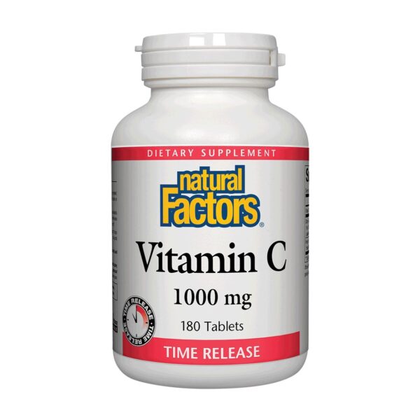 Natural Factors Vitamin C [Time Release] 1000Mg 180 Tablets