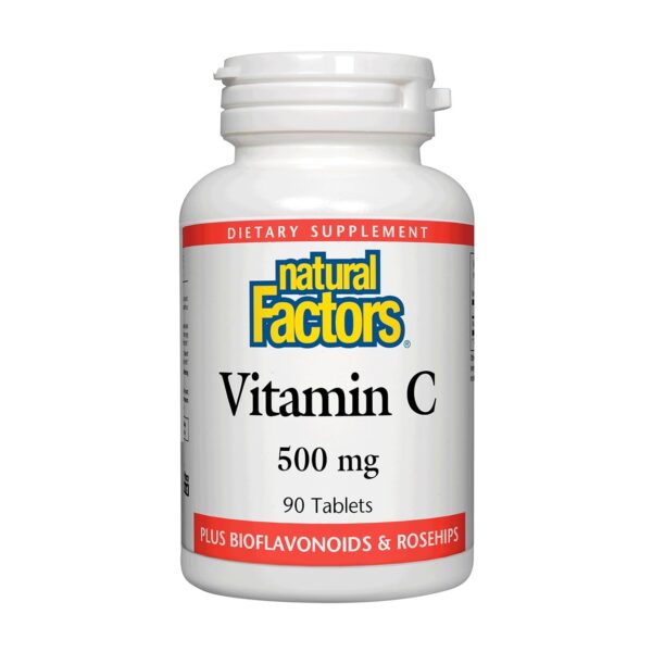 Natural Factors Vitamin C With Rosehips 90 Tablets